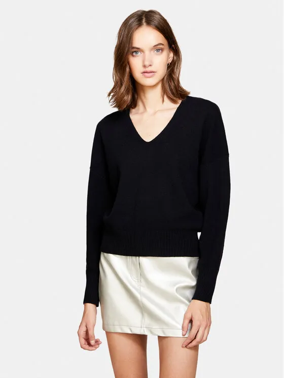 Sisley Πουλόβερ · Μαύρο · Regular Fit