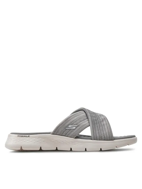 Skechers Παντόφλες · Go Walk Flex Sandal-Impressed 141420/GRY · Γκρι