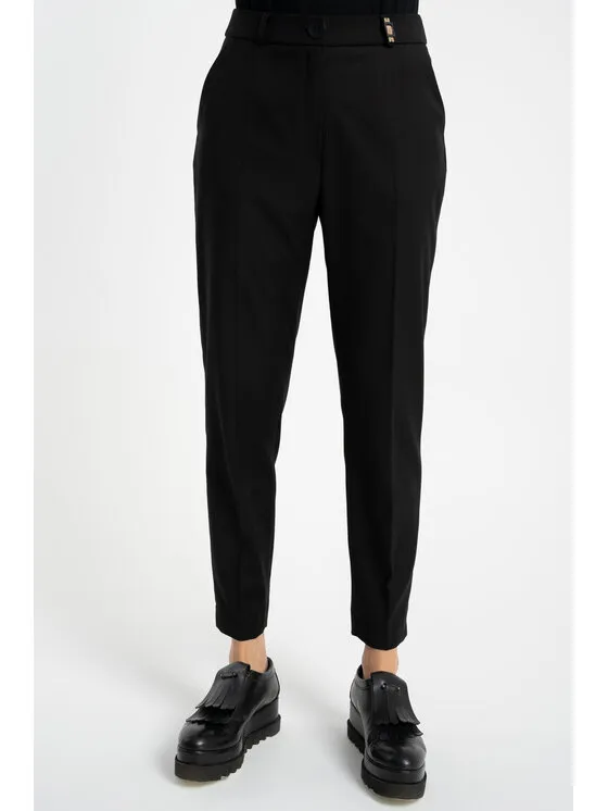 Παντελόνι υφασμάτινο · Μαύρο · Slim Fit