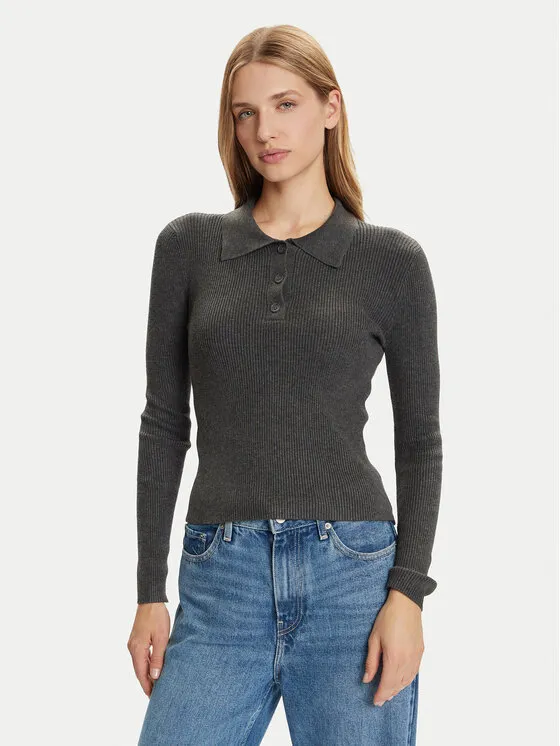 Πουλόβερ · Γκρι · Slim Fit