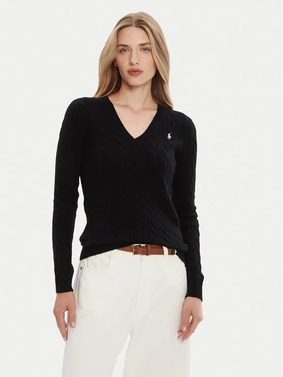 Πουλόβερ · Μαύρο · Slim Fit