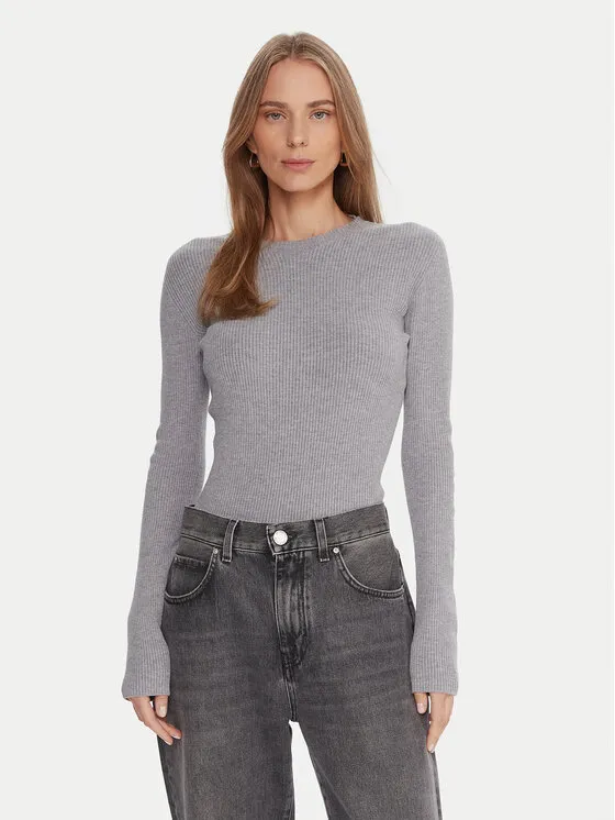 Πουλόβερ · Γκρι · Slim Fit