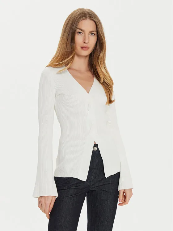 Πουλόβερ · Εκρού · Slim Fit