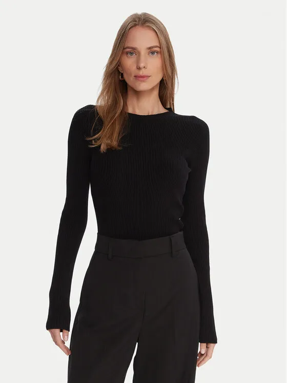 Πουλόβερ · Μαύρο · Slim Fit