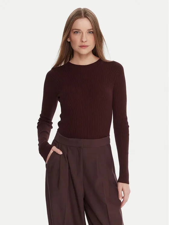 Πουλόβερ · Καφέ · Slim Fit