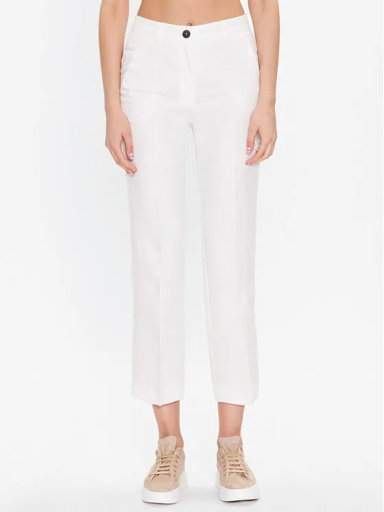 Παντελόνι υφασμάτινο · Λευκό · Slim Fit