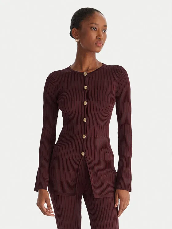 Ζακέτα · Μπορντό · Slim Fit