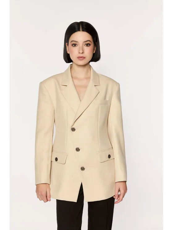 Σακάκι · Μπεζ · Slim Fit