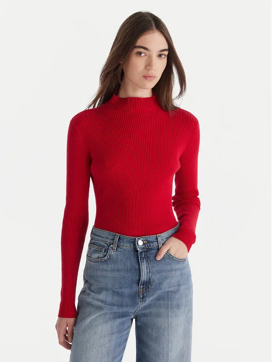 Πουλόβερ · Κόκκινο · Slim Fit