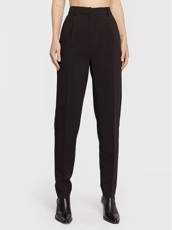 Παντελόνι υφασμάτινο · Μαύρο · Slim Fit