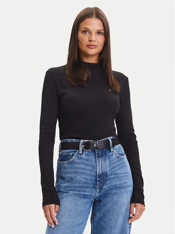Πουλόβερ · Μαύρο · Slim Fit