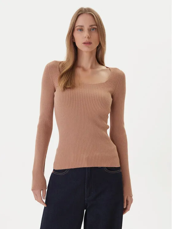 Πουλόβερ · Μπεζ · Slim Fit