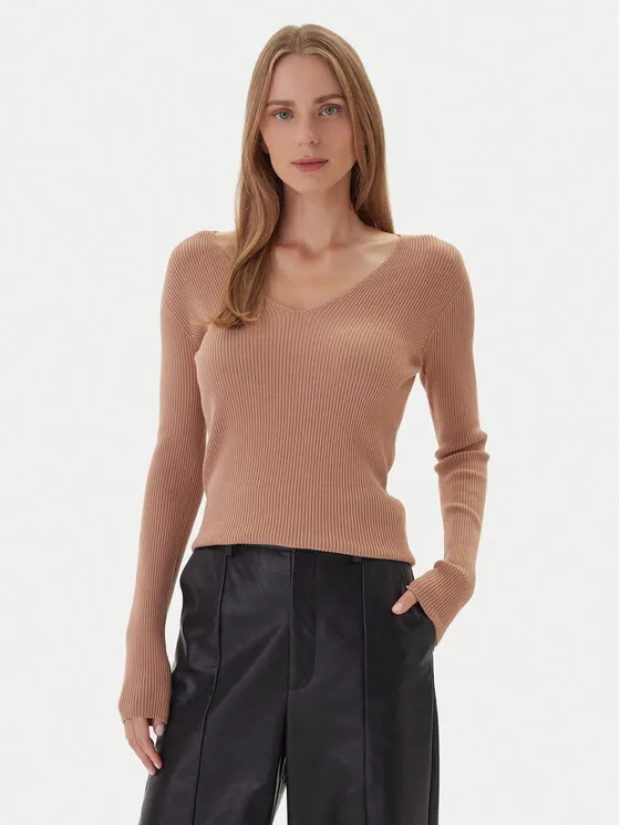 Πουλόβερ · Μπεζ · Slim Fit