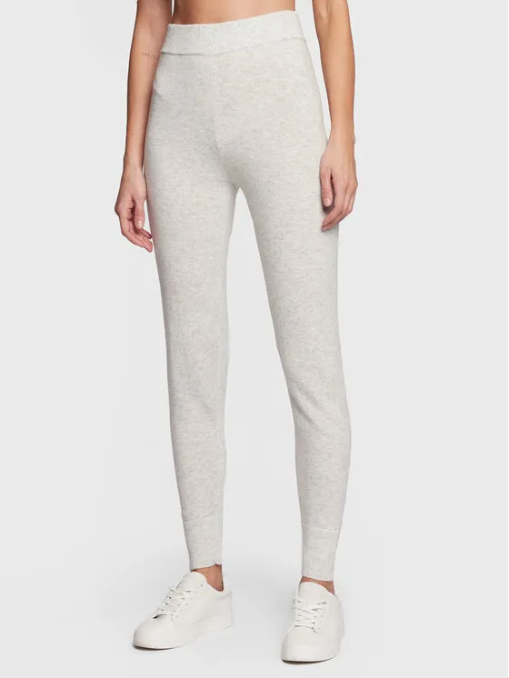 Πλεκτό παντελόνι · Γκρι · Slim Fit
