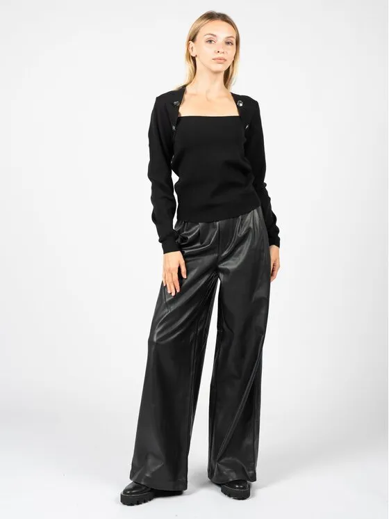 Πουλόβερ · Μαύρο · Slim Fit