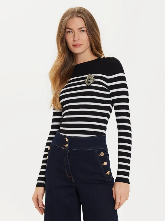 Πουλόβερ · Μαύρο · Slim Fit