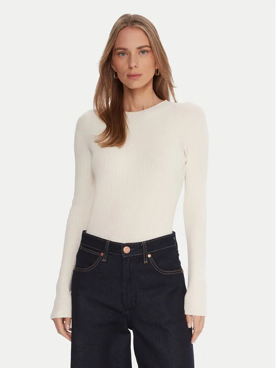 Πουλόβερ · Εκρού · Slim Fit