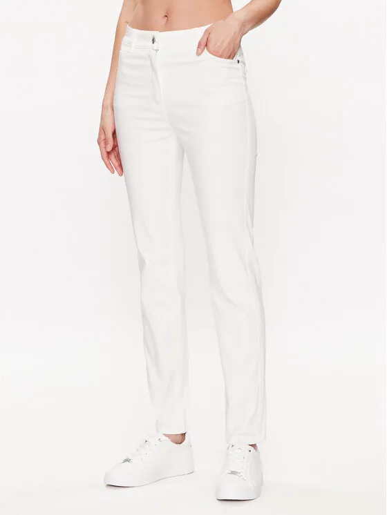 Παντελόνι υφασμάτινο · Λευκό · Slim Fit