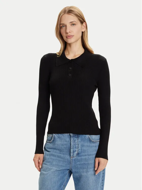 Πουλόβερ · Μαύρο · Slim Fit