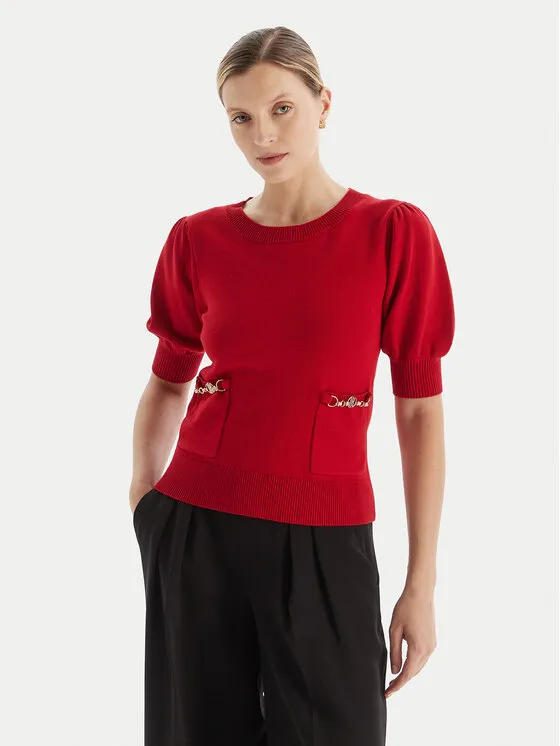 Πουλόβερ · Κόκκινο · Slim Fit