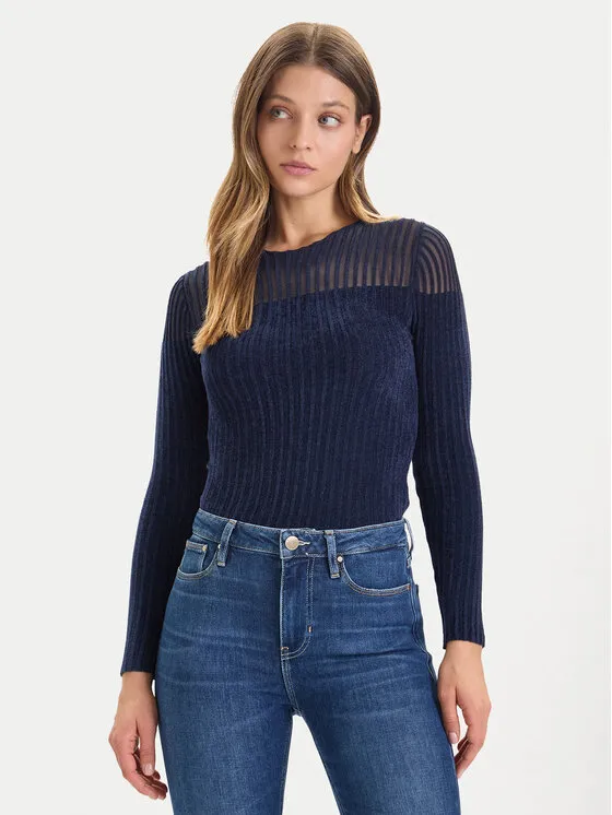 Πουλόβερ · Σκούρο μπλε · Slim Fit