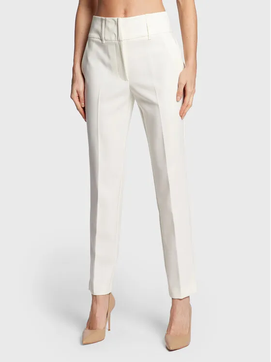 Παντελόνι υφασμάτινο · Λευκό · Slim Fit