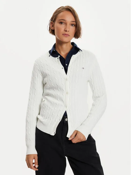 Ζακέτα · Λευκό · Slim Fit
