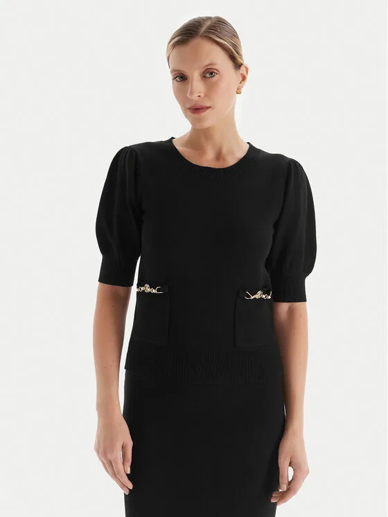 Πουλόβερ · Μαύρο · Slim Fit