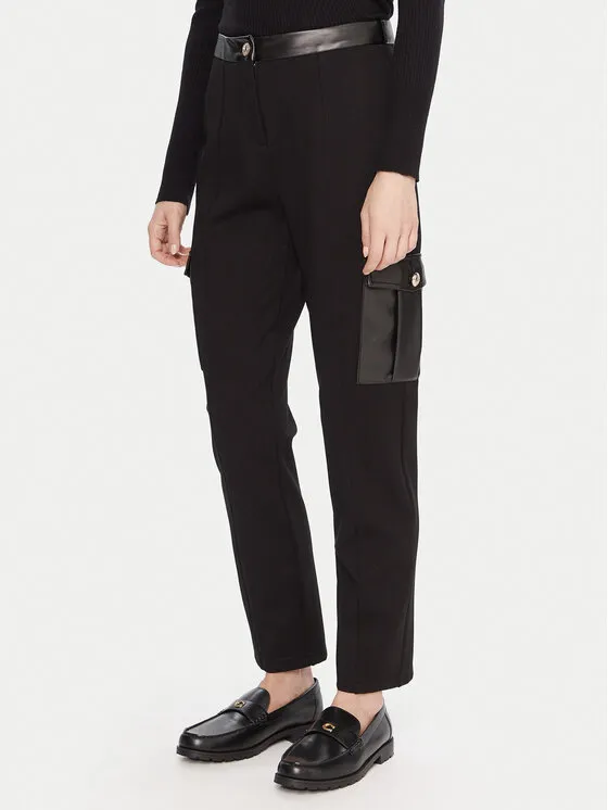 Παντελόνι υφασμάτινο · Μαύρο · Slim Fit