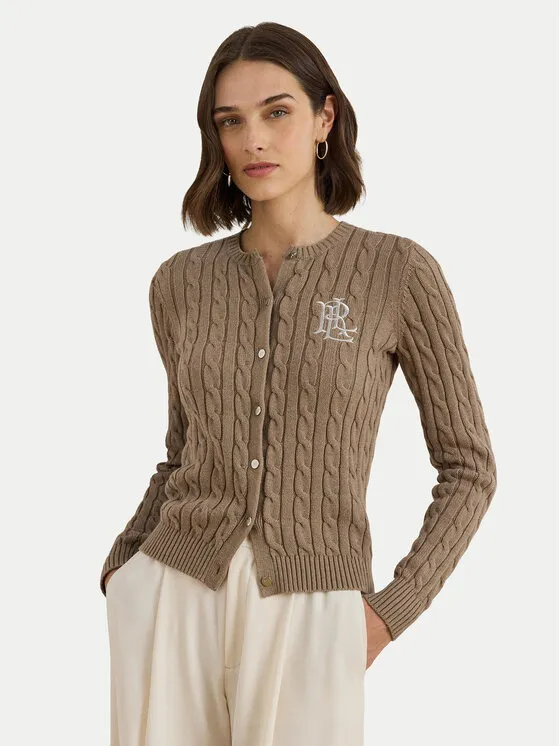 Ζακέτα · Καφέ · Slim Fit