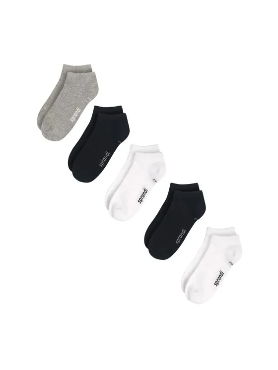 Σετ κοντές κάλτσες unisex 5 τεμαχίων · Έγχρωμο