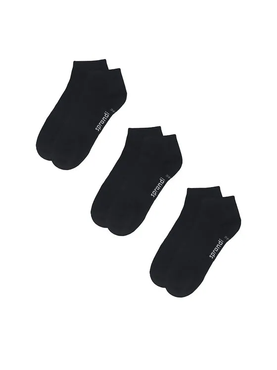 Σετ 3 ζευγάρια κοντές κάλτσες unisex · Μαύρο