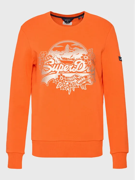 Superdry Μπλούζα · Πορτοκαλί · Regular Fit