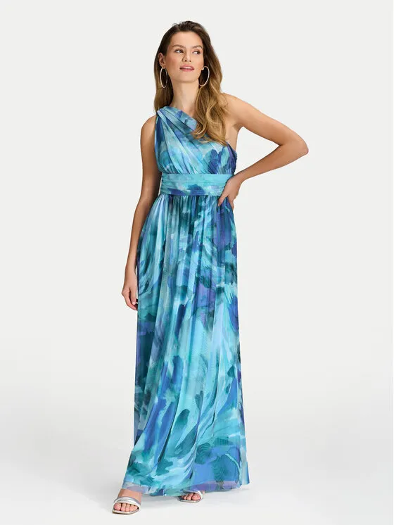 Swing Φόρεμα βραδινό · Μπλε · Maxi