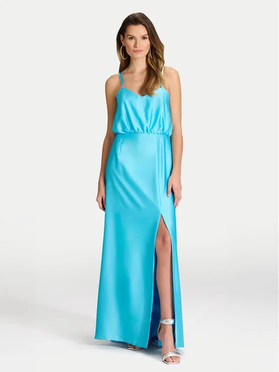 Swing Φόρεμα βραδινό · Μπλε · Maxi