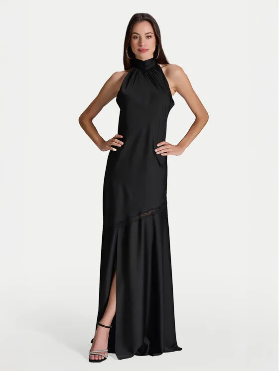 Swing Φόρεμα βραδινό · Μαύρο · Maxi