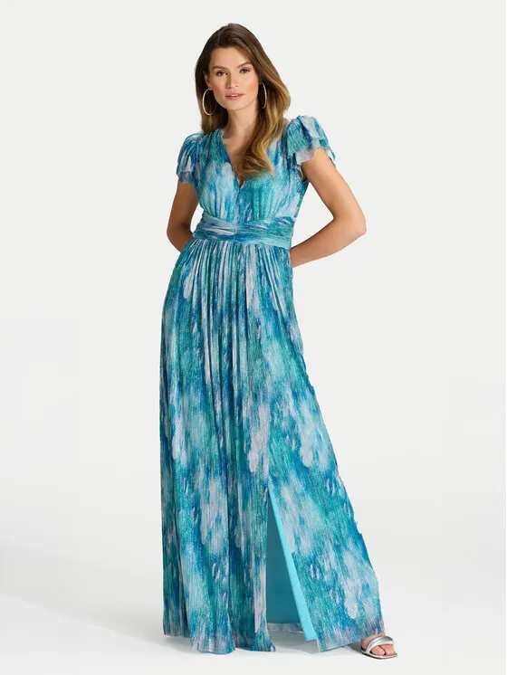 Swing Φόρεμα βραδινό · Μπλε · Maxi