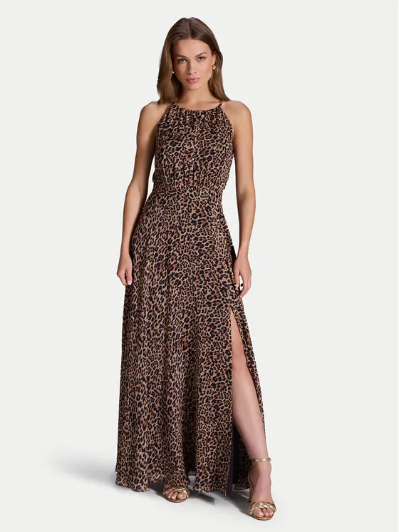 Swing Φόρεμα βραδινό · Καφέ · Maxi