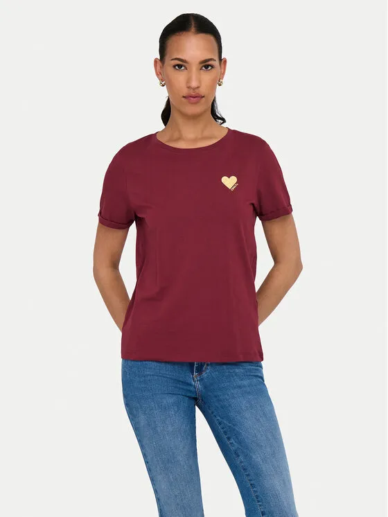 T-Shirt · Μπορντό