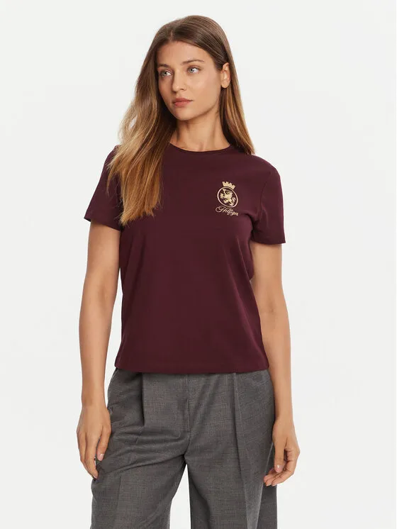 T-Shirt · Μπορντό
