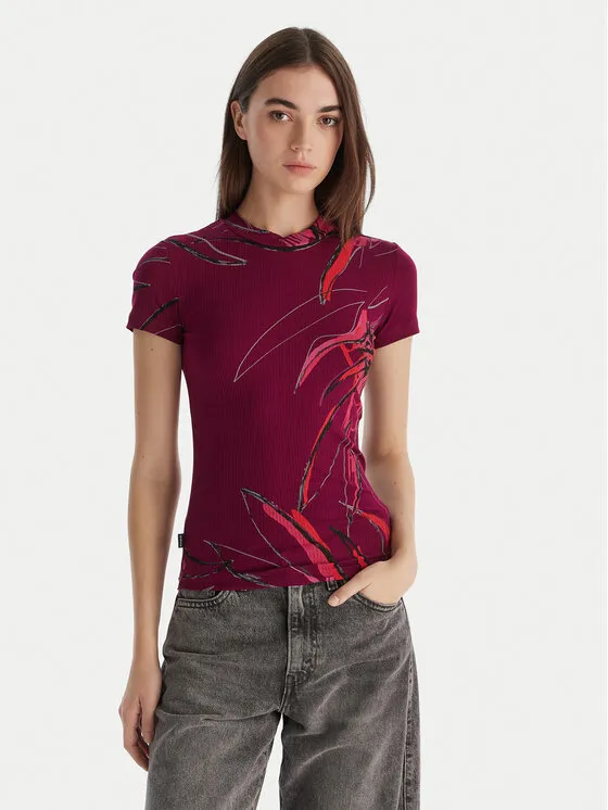 T-Shirt · Μπορντό