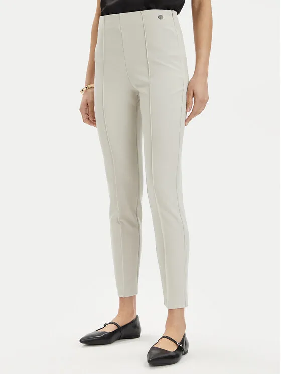 Tamaris Apparel Παντελόνι υφασμάτινο · Εκρού · Slim Fit