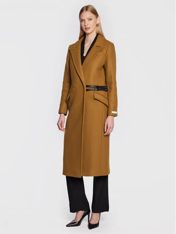 Ted Baker Μάλλινο παλτό · Καφέ