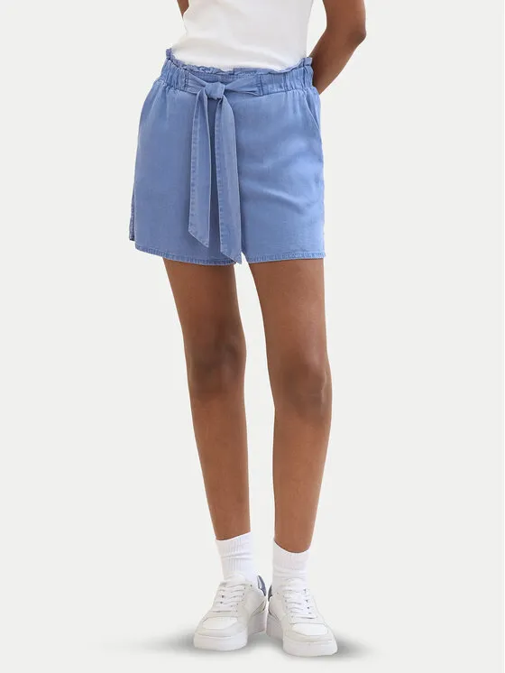 Tom Tailor Denim Σορτς υφασμάτινο · Μπλε