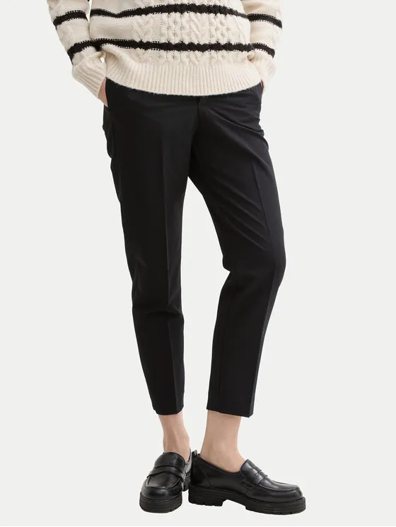 Tom Tailor Denim Παντελόνι chino · Μαύρο · Slim Fit