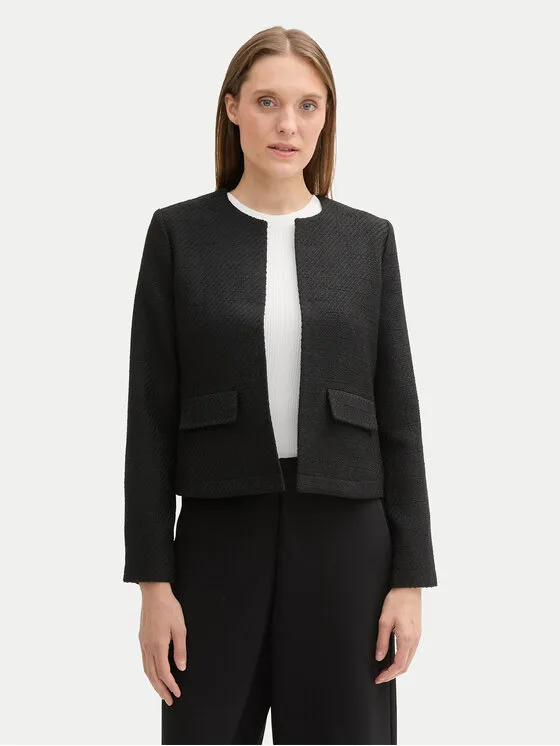 Tom Tailor Σακάκι · Μαύρο · Regular Fit