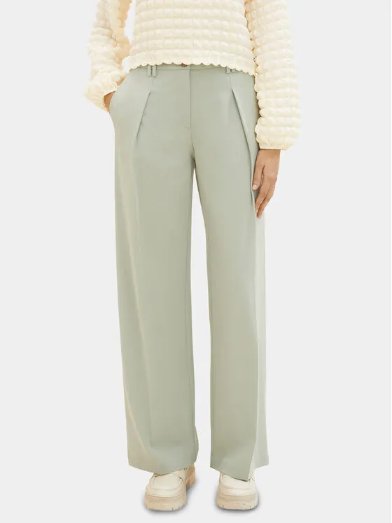 Tom Tailor Παντελόνι υφασμάτινο · Πράσινο · Regular Fit