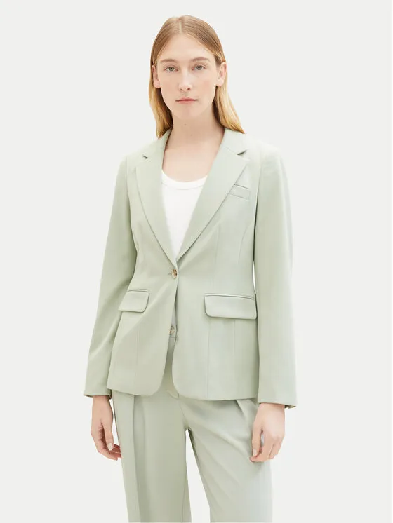 Tom Tailor Σακάκι · Πράσινο · Regular Fit