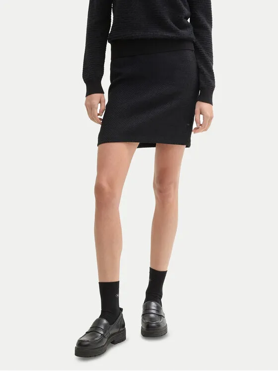 Tom Tailor Φούστα mini · Μαύρο · Mini