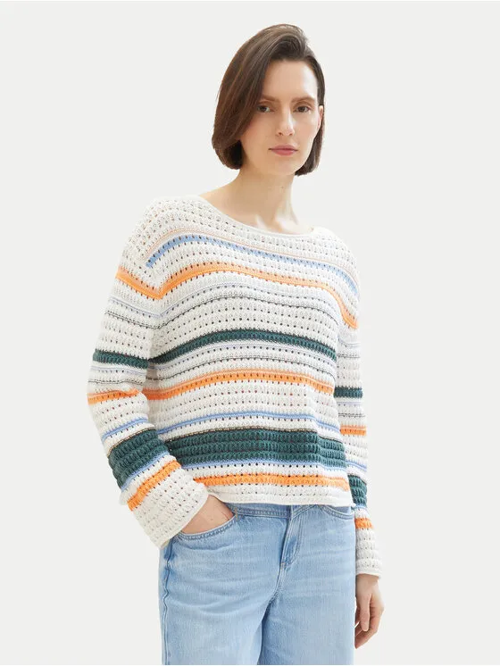 Tom Tailor Πουλόβερ · Έγχρωμο · Relaxed Fit